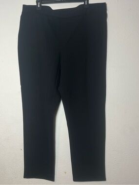 J.Jill Ponte Wearever Smooth Slim Leg Black Pants Stretch Waist Size 2X Pull On